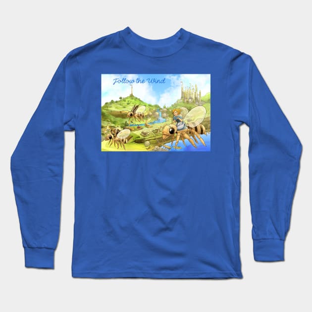 Follow the Wind Long Sleeve T-Shirt by reynoldjay